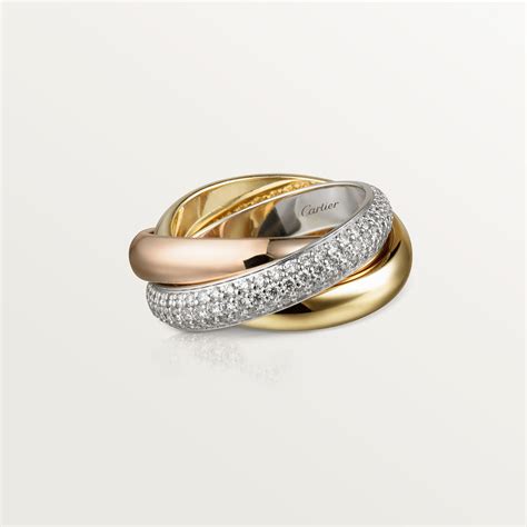 cartier trinity ring rose